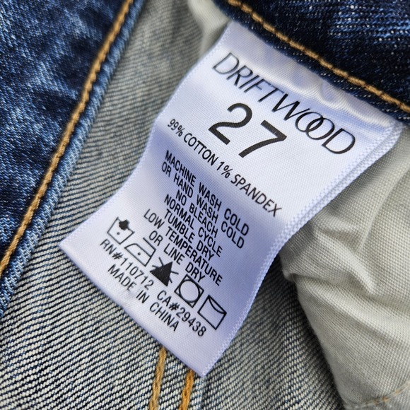 DRIFTWOOD Gizelle Jeans Medium Wash Faded 27 Womens Stretch Skinny Casual - Picture 4 of 8